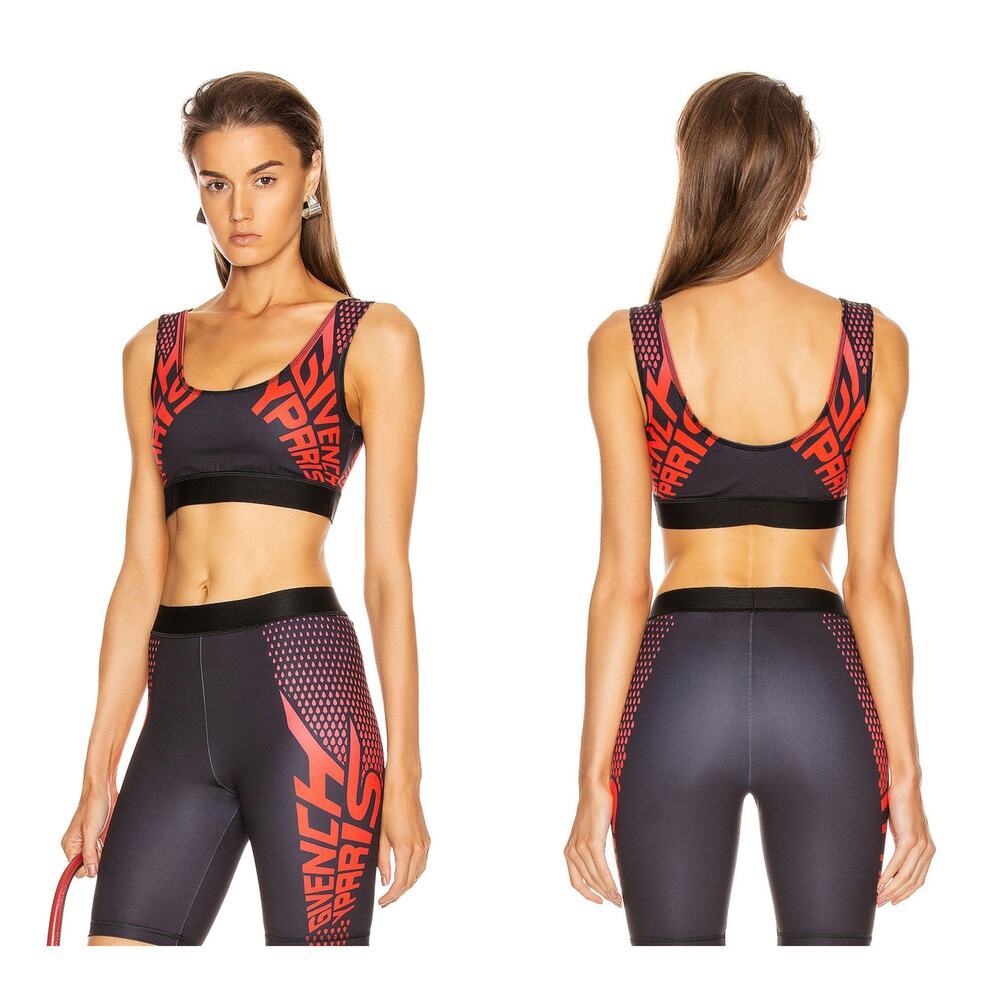 GIVENCHY Sport Logo‎ Sports Bra Top Black Size 10